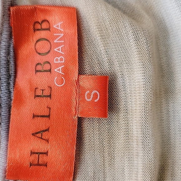 Hale Bob Cabana Tunic Tee Shirt Mini Dress Beaded Neckline Sz S - Picture 10 of 13